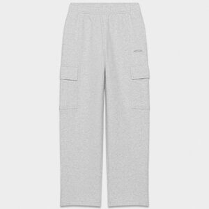 Aritzia Cozy Sweatfleece Mega Cargo Sweatpant, XXS Short, Heather Chrome